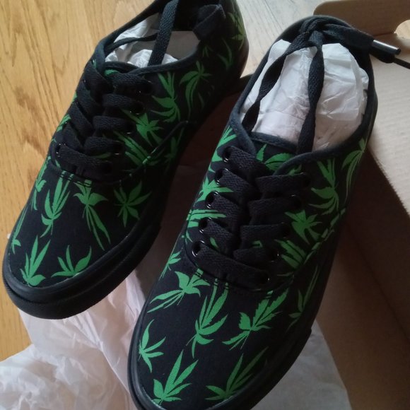 Bad Acid UNIF BA LOW - WEED women's 8.5 men 7 Canvas Sneaker Shoes - Picture 2 of 5